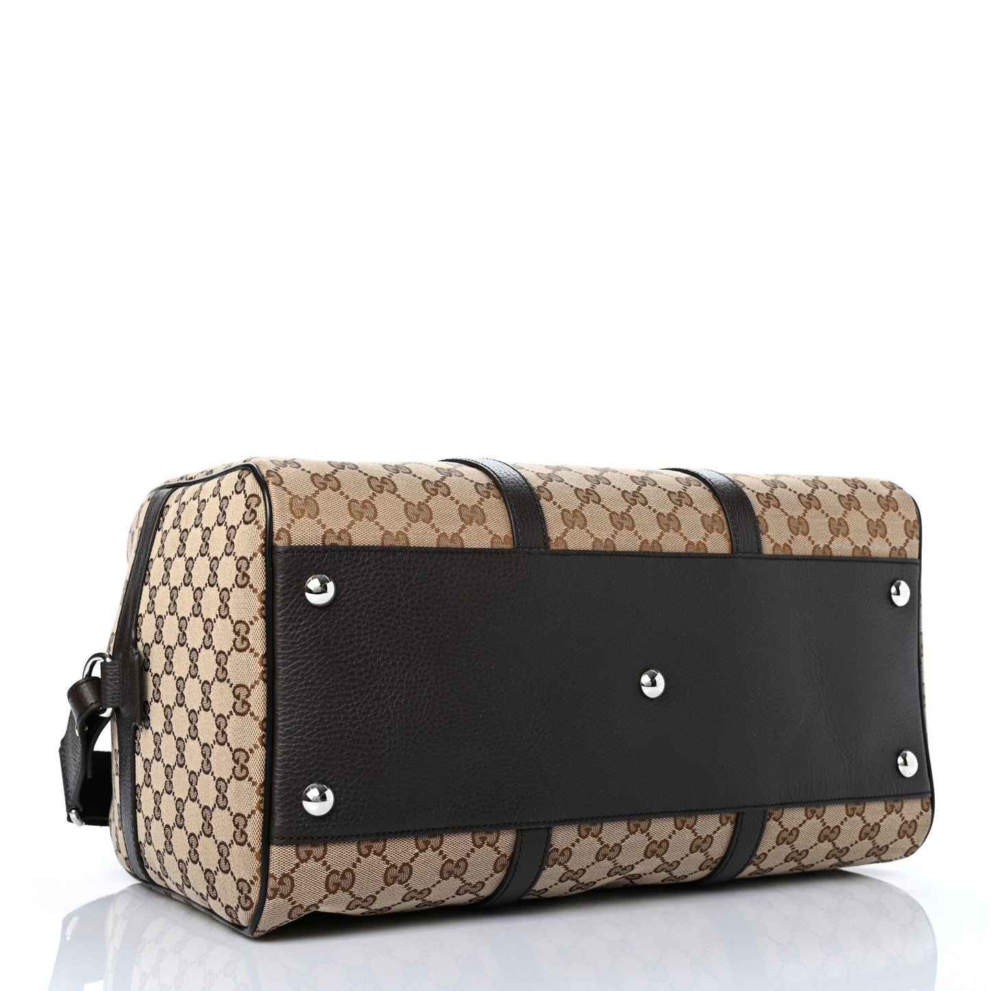 Monogram Dollar Calfskin Boston Duffle Bag Beige Ebony Testa di Moro Marrone Scuro