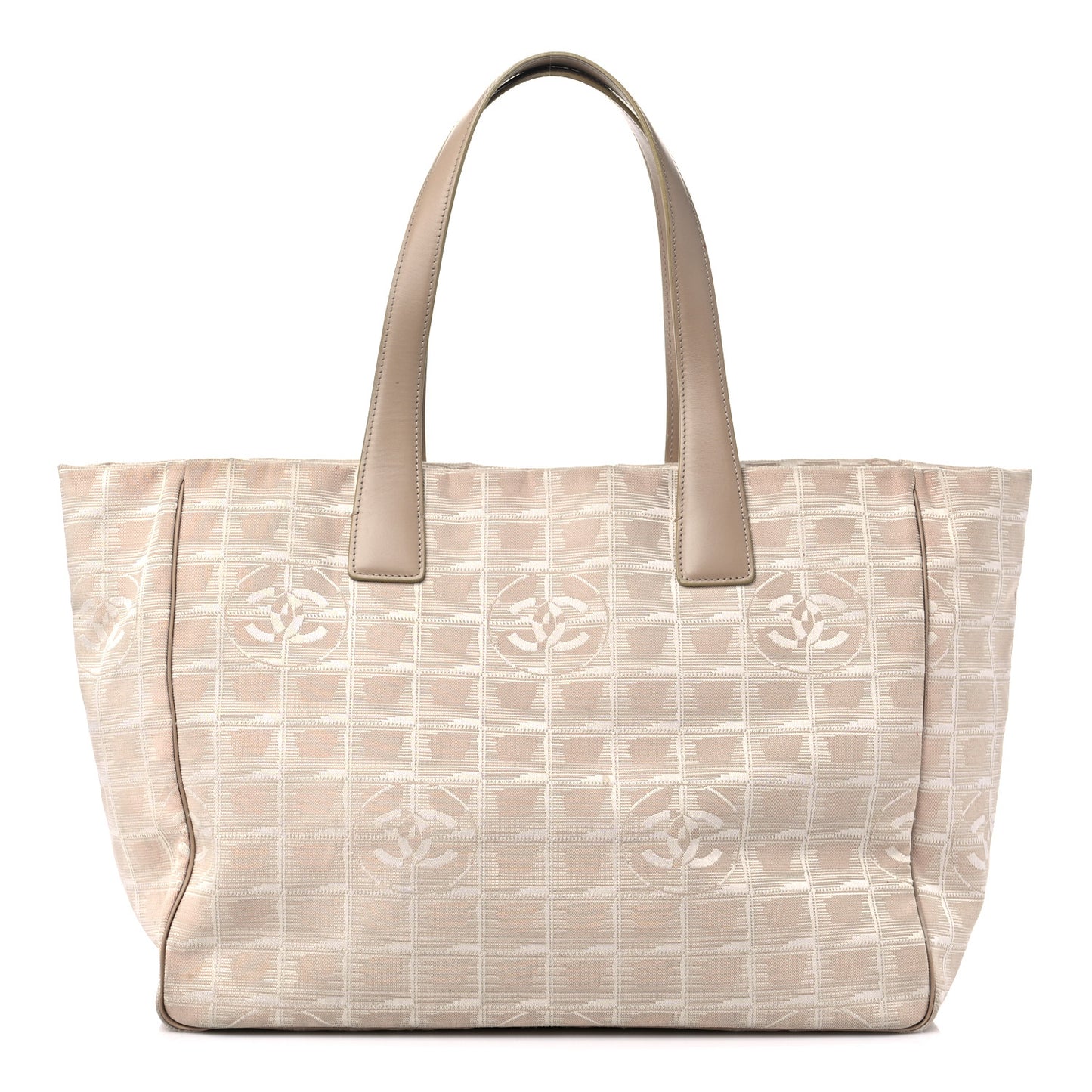 Nylon Medium Travel Tote Beige