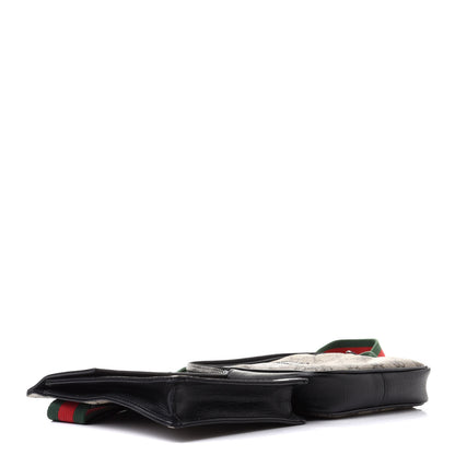 Gucci GG Supreme Monogram Web Belt Bag Black 4 of 9