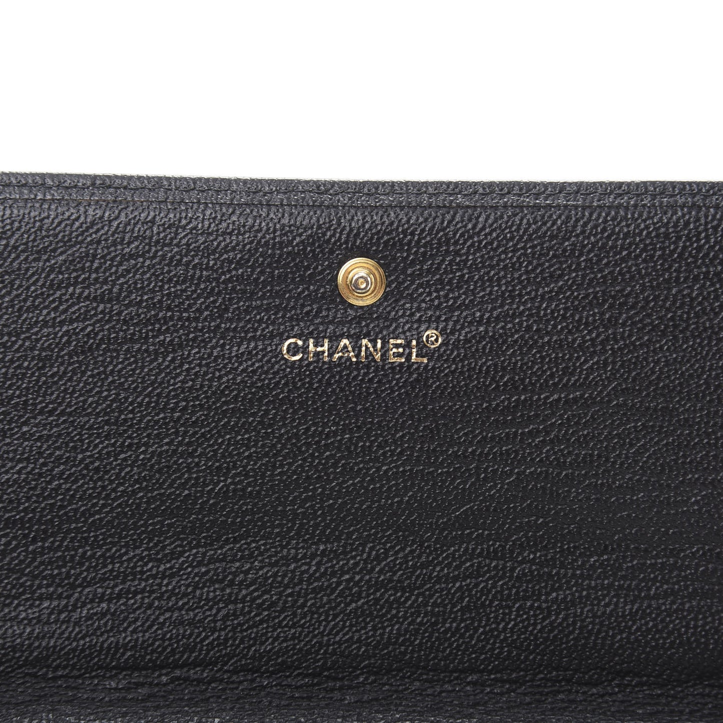 Goatskin CC Flap Wallet Black