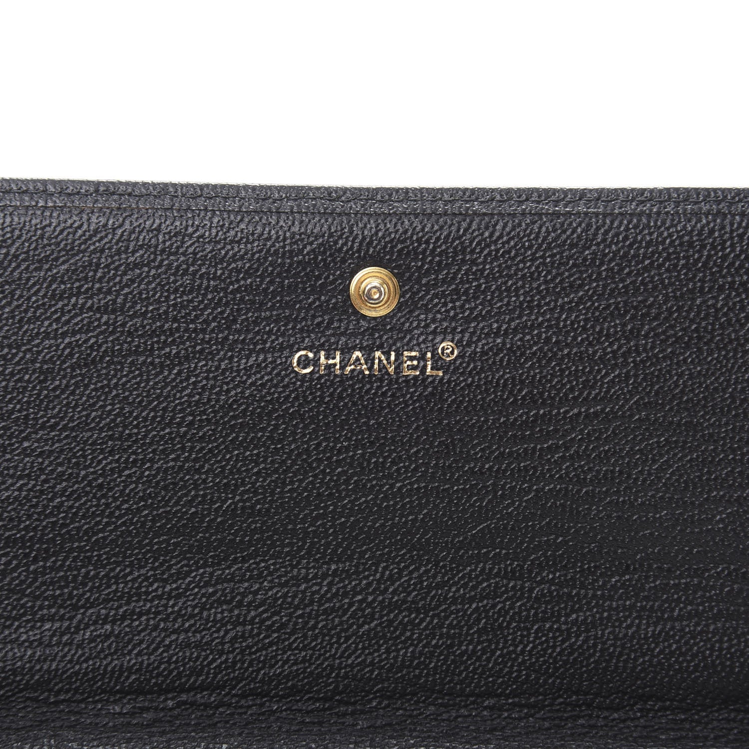 Chanel Goatskin CC Flap Wallet Black 6 of 9