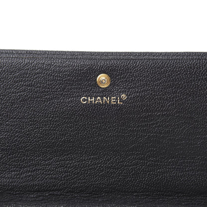 Chanel Goatskin CC Flap Wallet Black 6 of 9