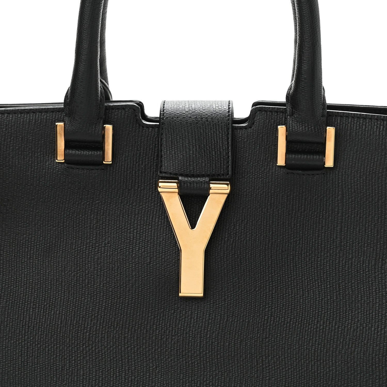Saint Laurent Textured Calfskin Small Classic Y Cabas Black 8 of 11
