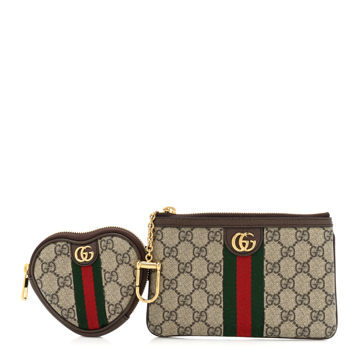 Gucci GG Supreme Monogram Web Ophidia Utility Belt 100 40 Beige Ebony New Acero 1 of 11