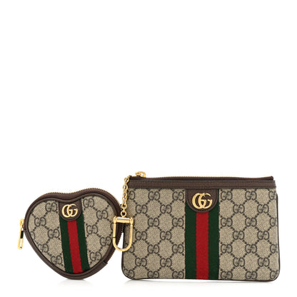 Gucci GG Supreme Monogram Web Ophidia Utility Belt 100 40 Beige Ebony New Acero 1 of 11