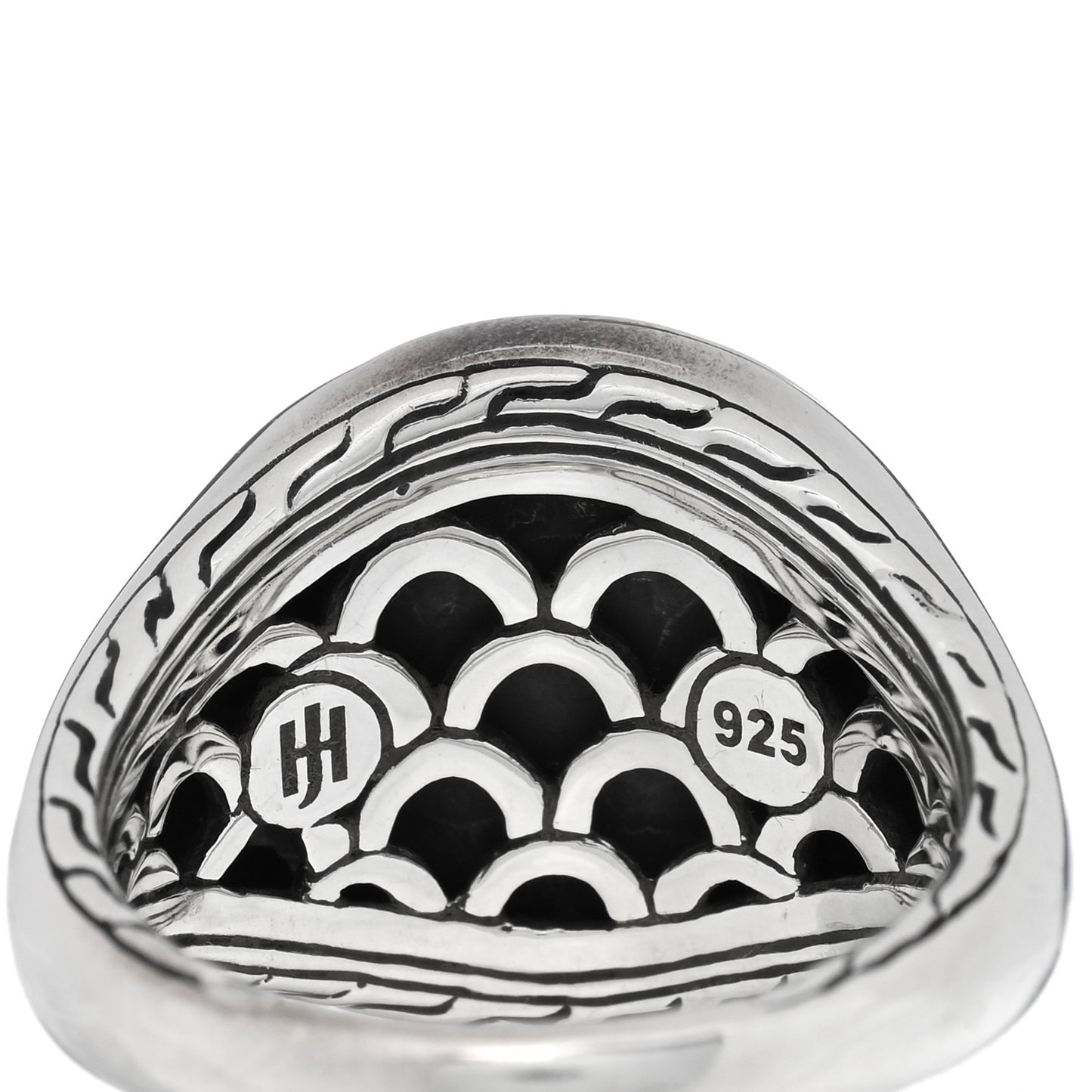 Sterling Silver Sapphire Legends Naga Dragon Signet Ring 57 8