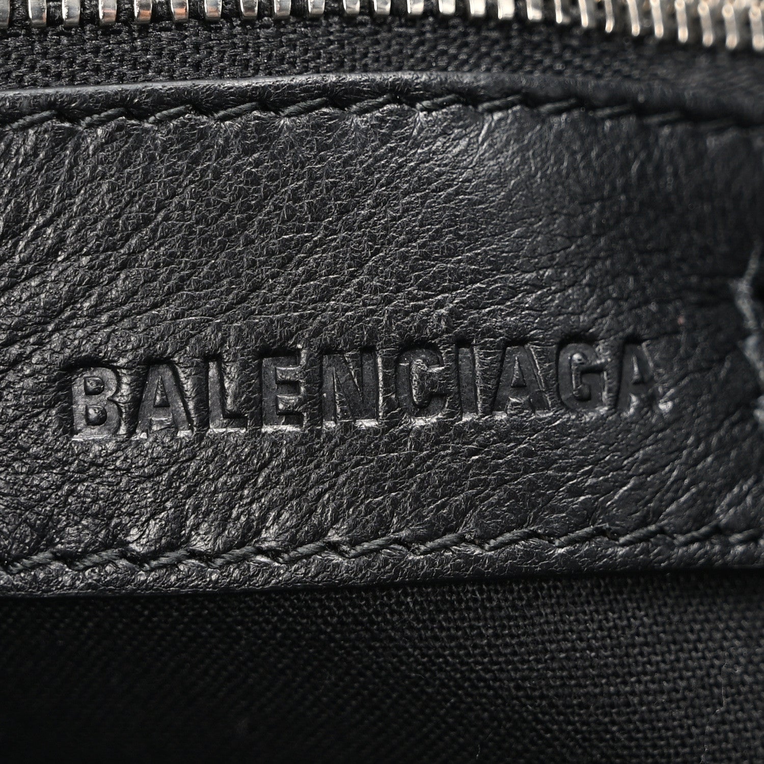 Balenciaga Agneau Arena Silver Hardware Medium Le City Black 6 of 10