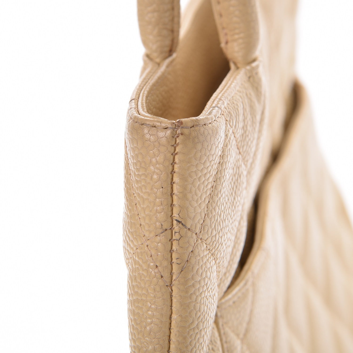 Chanel Caviar Quilted Medallion Tote Beige 10 of 15