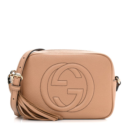 Gucci Pebbled Calfskin Small Soho Disco Bag Camelia 1 of 10