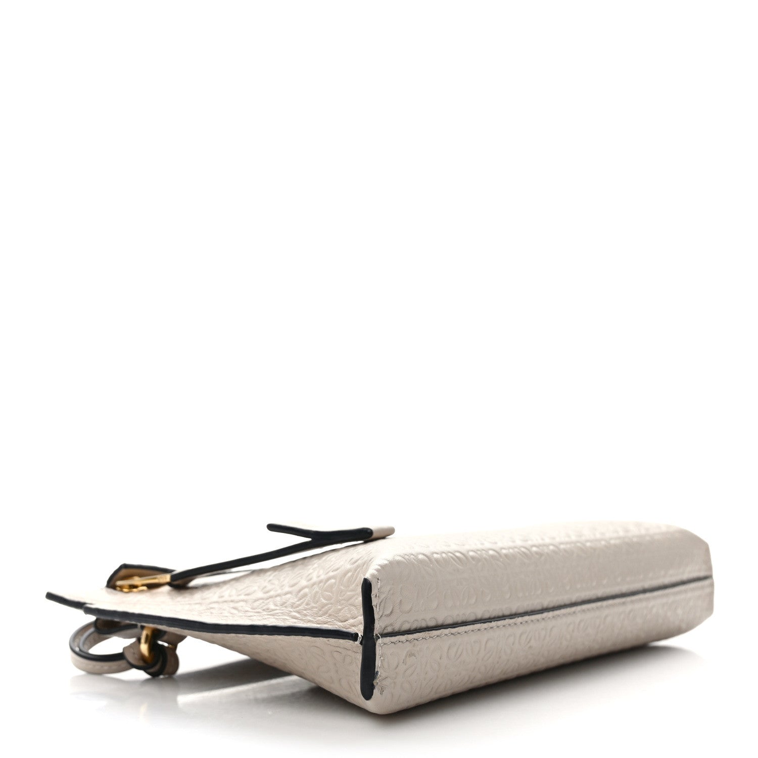 Loewe Calfskin Embossed Mini Repeat T Pouch Beige 4 of 9