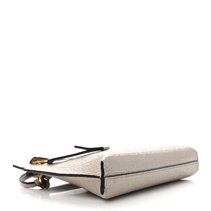 Loewe Calfskin Embossed Mini Repeat T Pouch Beige 4 of 9