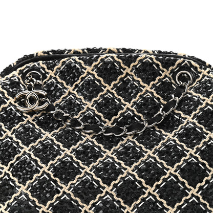 Chanel Patent Hand Embroidered Large Just Mademoiselle Black 8 of 11