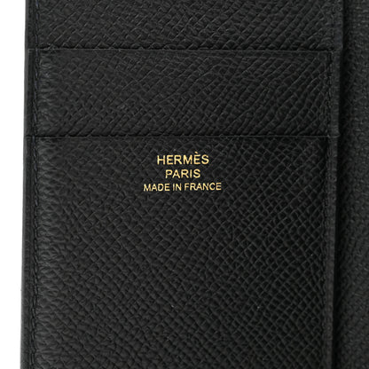 Hermes Epsom Tri-Fold Compact Bearn Wallet Black 6 of 7