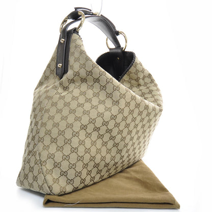 Gucci Monogram Large Horsebit Chain Hobo 2 of 10