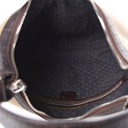 Gucci Canvas Web GG Reins Hobo Brown 5 of 14
