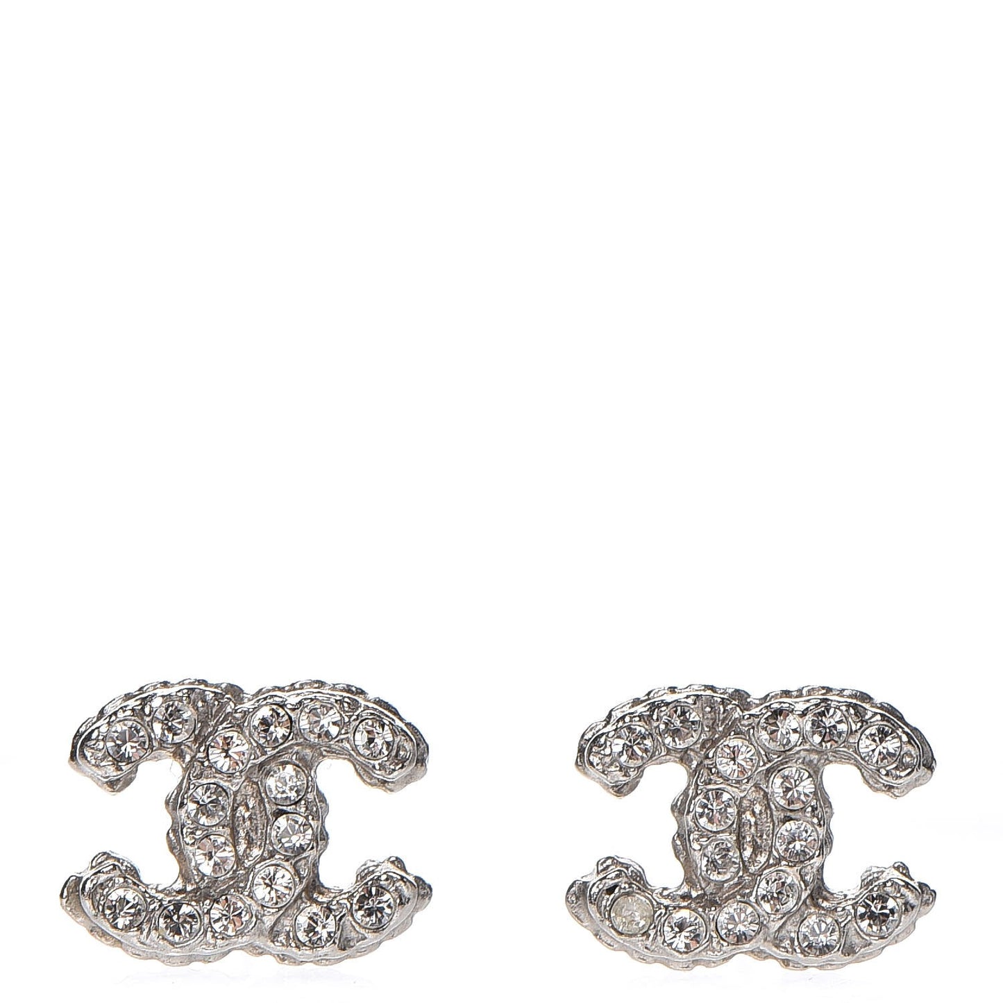 Crystal Mini Timeless CC Earrings Silver
