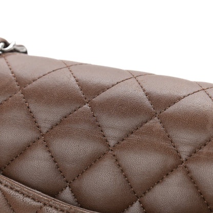 Chanel Lambskin Quilted Medium Double Flap Brown 18 of 18