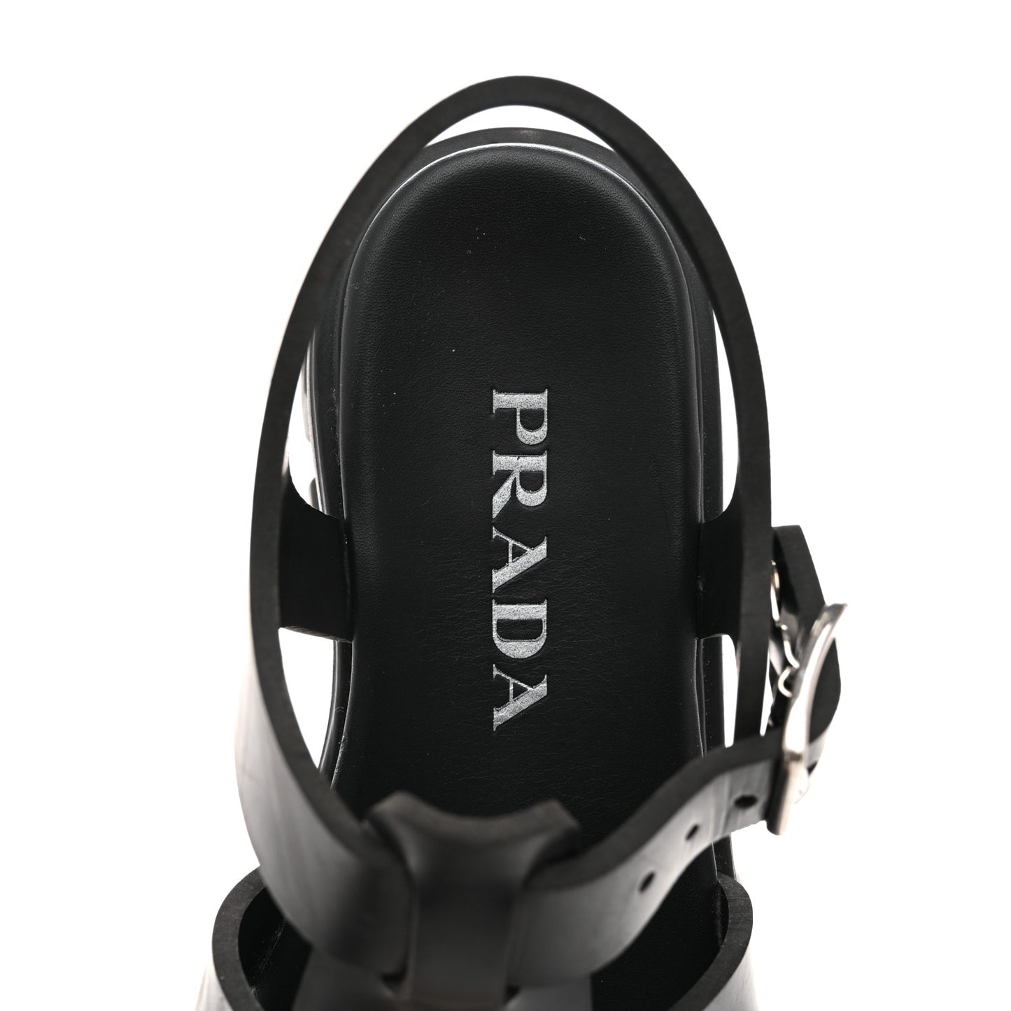 Foam Rubber Triangle Logo Monolith 55mm Cage Sandals 37 Black