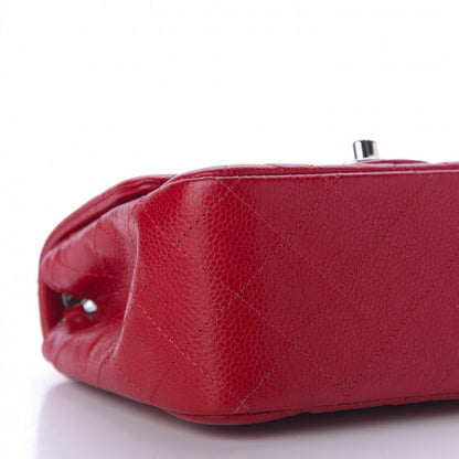 Chanel Caviar Quilted Mini Square Flap Red 8 of 9