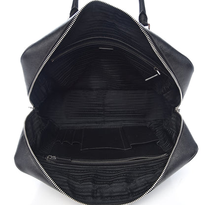 Prada Saffiano Travel Briefcase Black 5 of 19