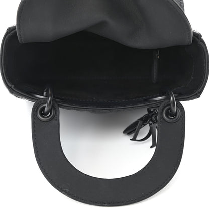 Christian Dior Ultra Matte Calfskin Cannage Mini Lady Dior Black 4 of 4