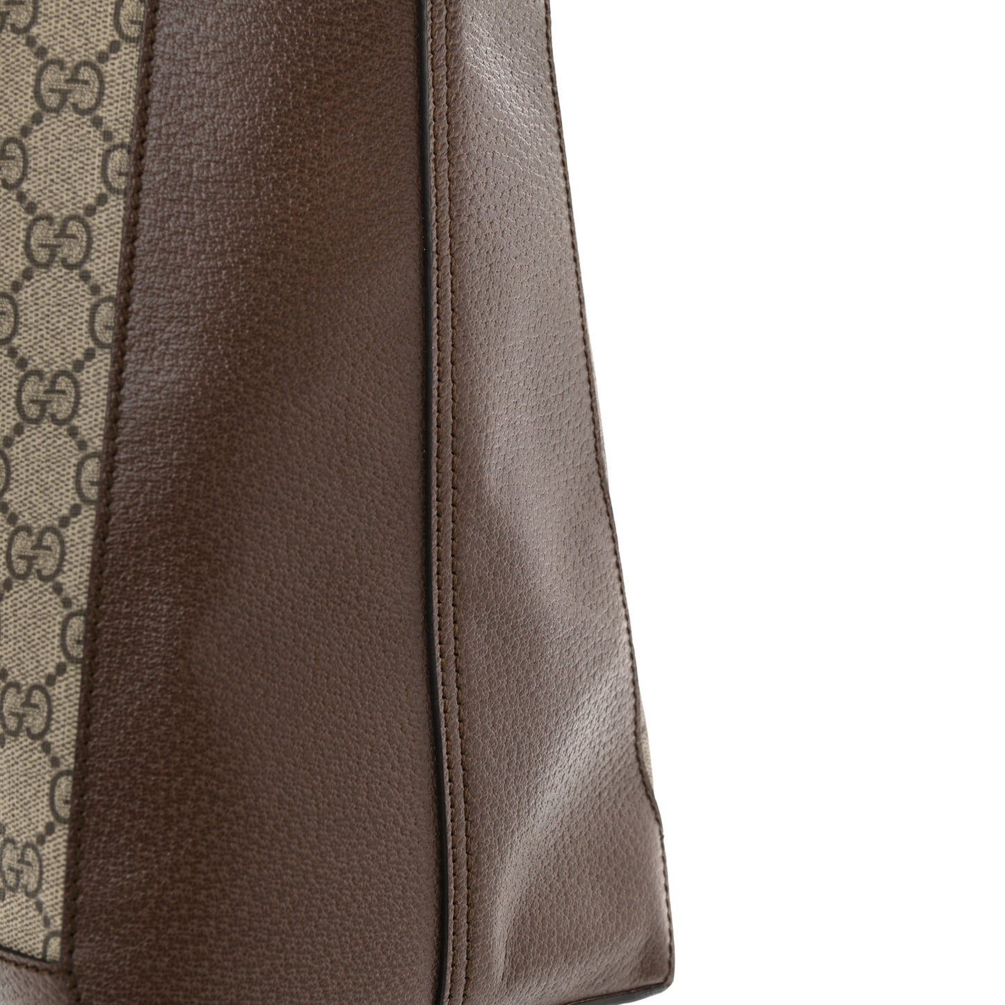GG Supreme Monogram Web Ophidia Tote Brown