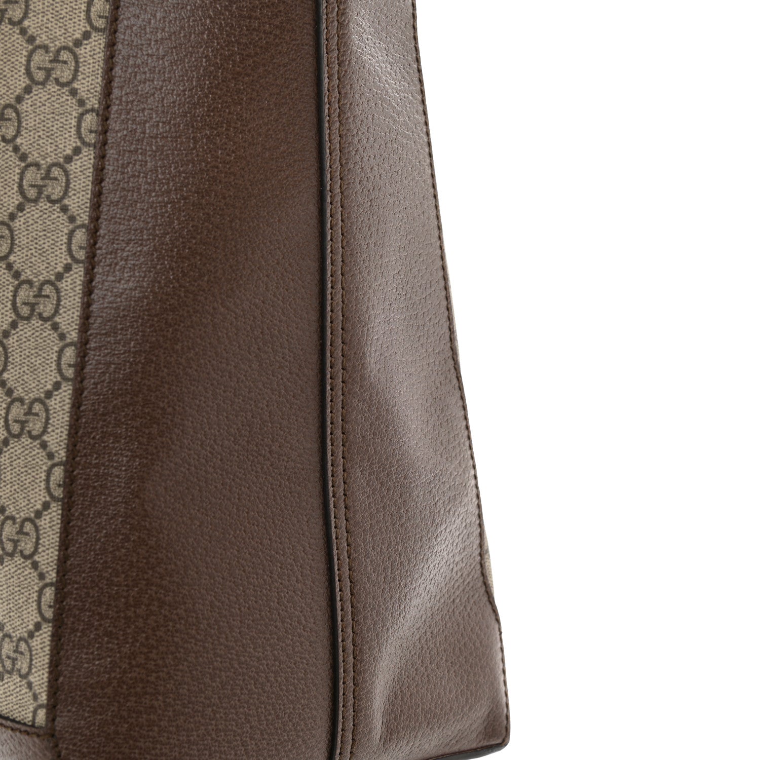 Gucci GG Supreme Monogram Web Ophidia Tote Brown 14 of 15
