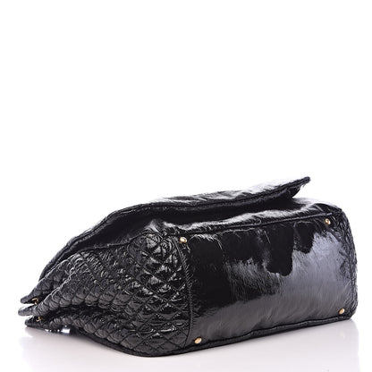 Chanel Vinyl XXL Rock and Chain Flap Black 4 of 13