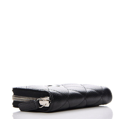 Chanel Caviar Quilted Zip Coin Purse Black 4 of 7