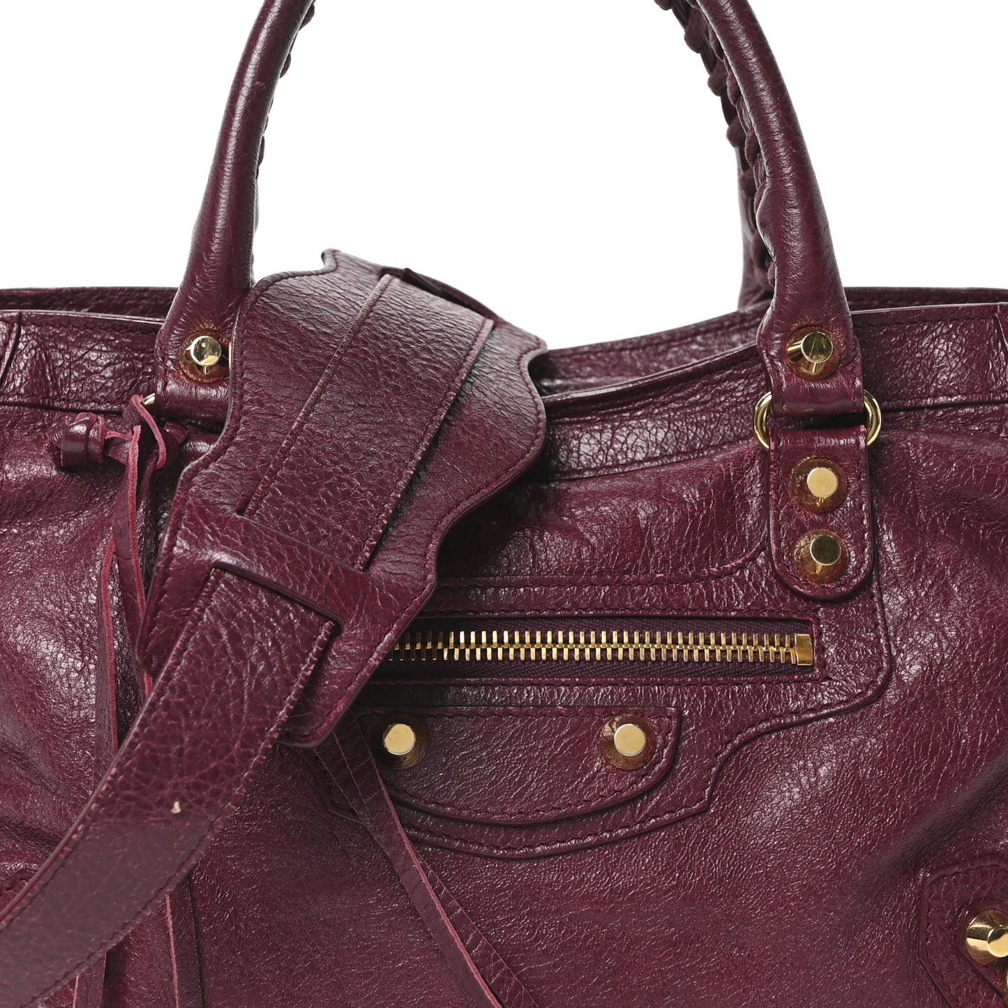 Agneau Classic Gold Hardware S City Violet Prune