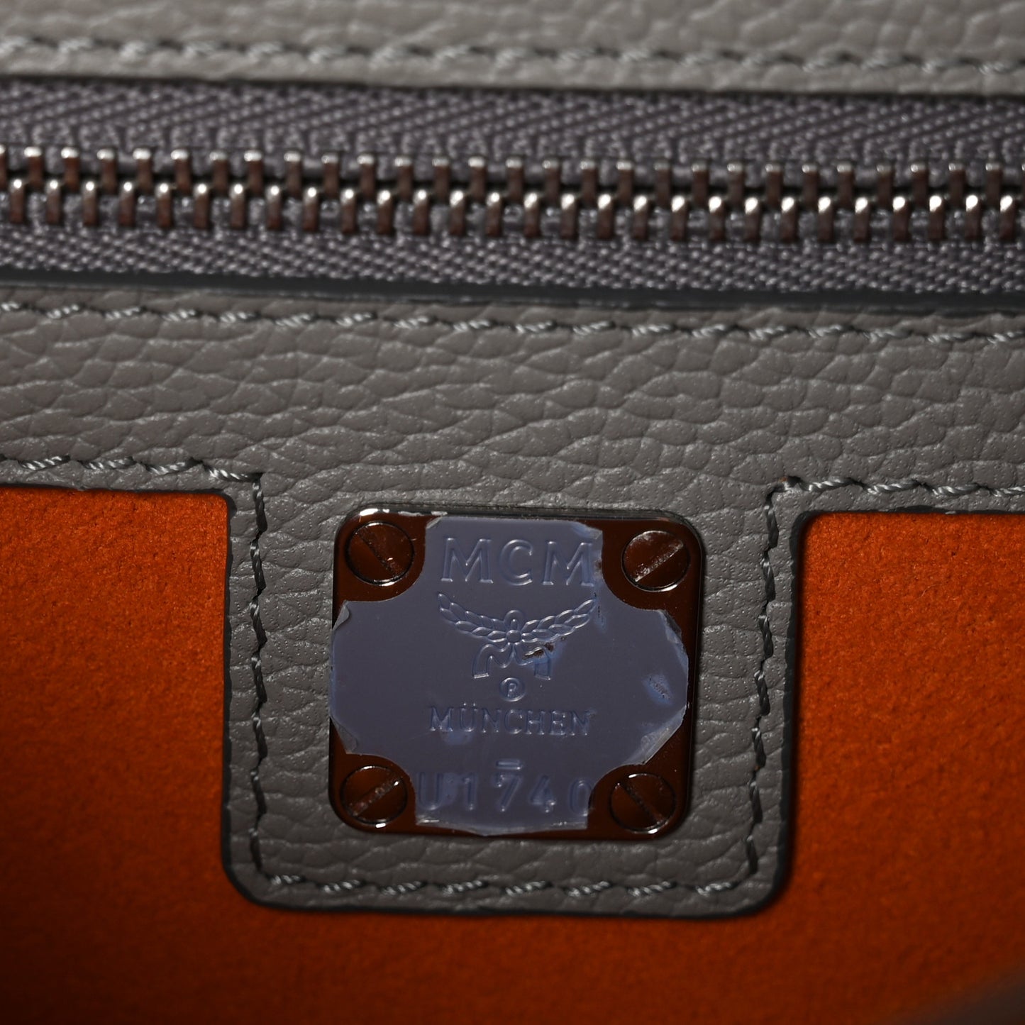 Grained Calfskin Patricia Park Avenue Crossbody Bag Arch Grey