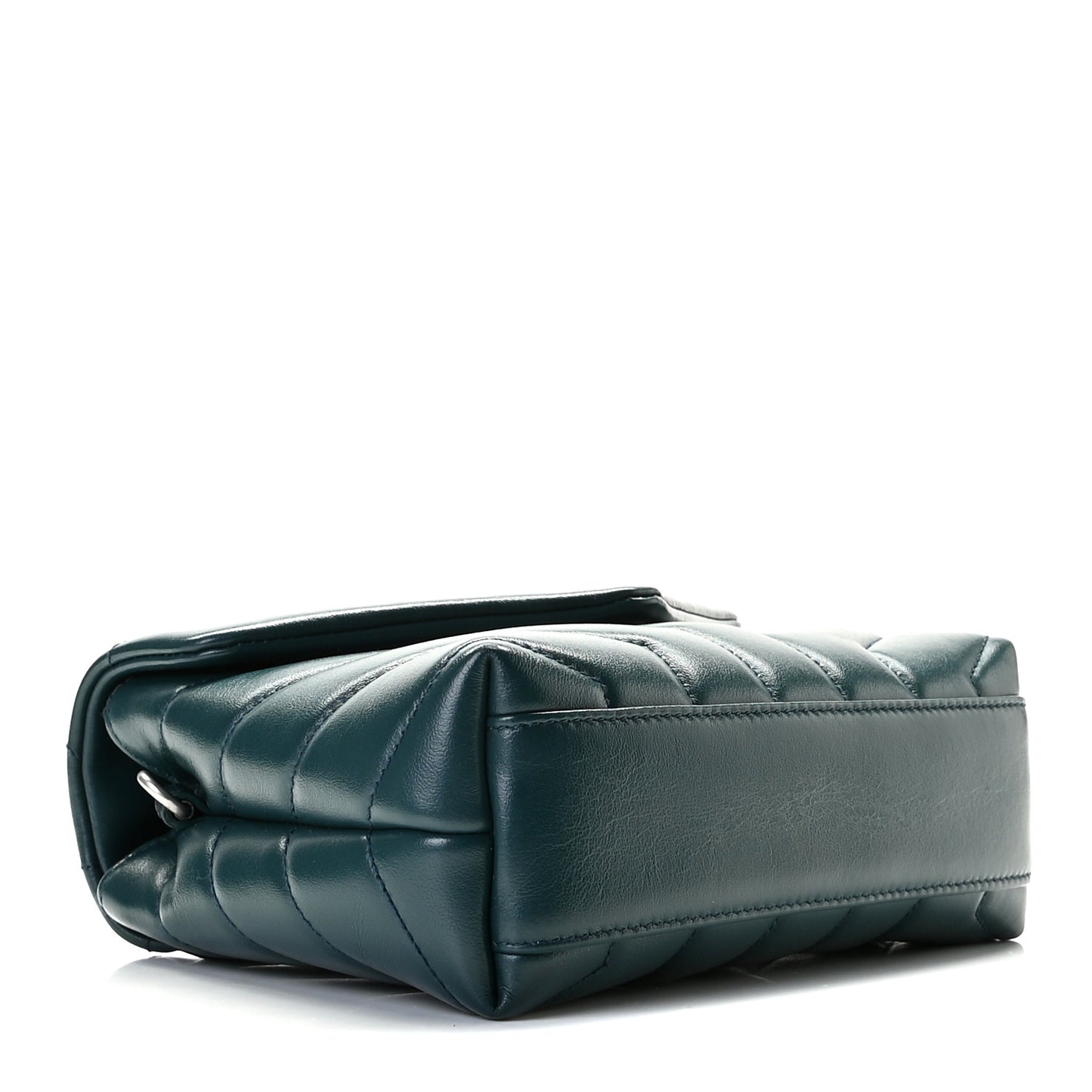 Calfskin Y Quilted Monogram Toy Loulou Satchel Dark Green