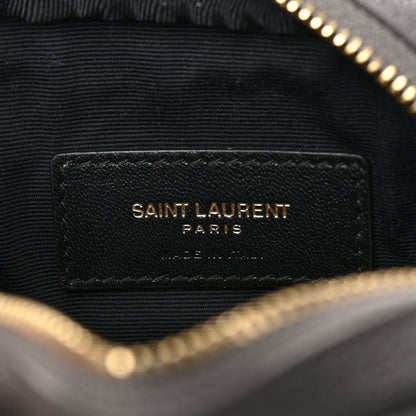 Saint Laurent Grain De Poudre Matelasse Monogram Baby Lou Camera Bag Fog 6 of 9