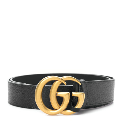 Gucci Textured Calfskin Double G 40mm Belt 95 38 Black 1 of 4