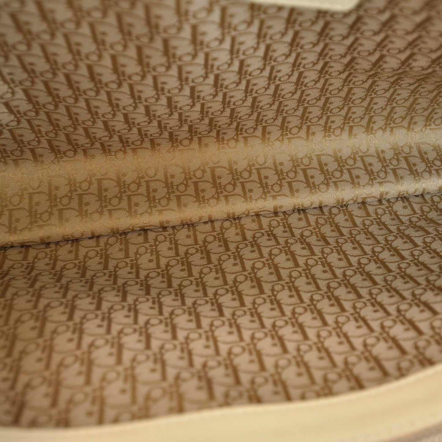 Calfskin Cannage Stitched Tote Beige
