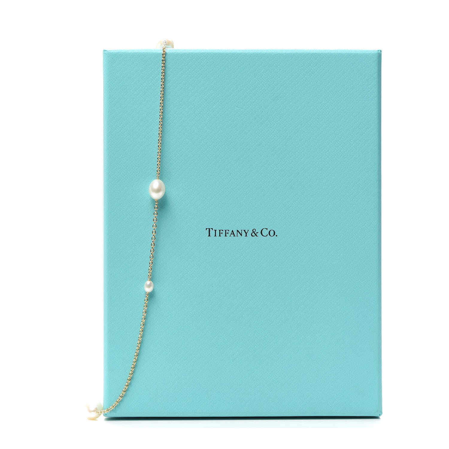 Tiffany 18K Yellow Gold Elsa Peretti Pearls By The Yard Sprinkle Necklace 6 of 6