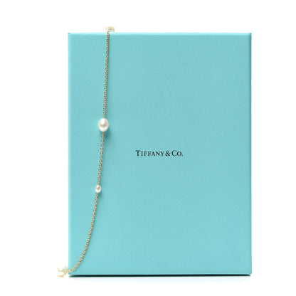 Tiffany 18K Yellow Gold Elsa Peretti Pearls By The Yard Sprinkle Necklace 6 of 6