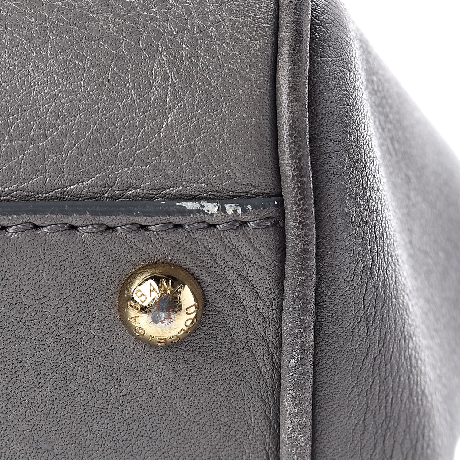Dolce & Gabbana Grained Deerskin Medium Miss Sicily Satchel Grey 10 of 12