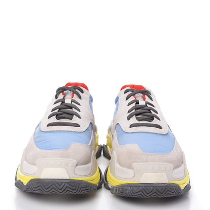 Balenciaga Nylon Suede Womens Triple S 2.0 Sneakers 41 Gris Bleu Rouge 2 of 9
