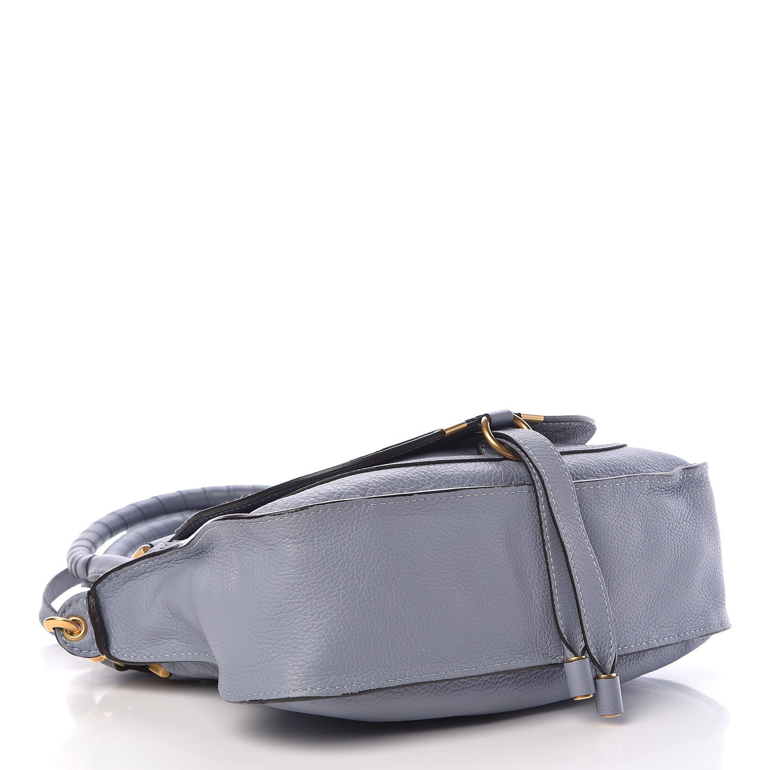 Chloe Calfskin Small Marcie Satchel Washed Blue 4 of 12