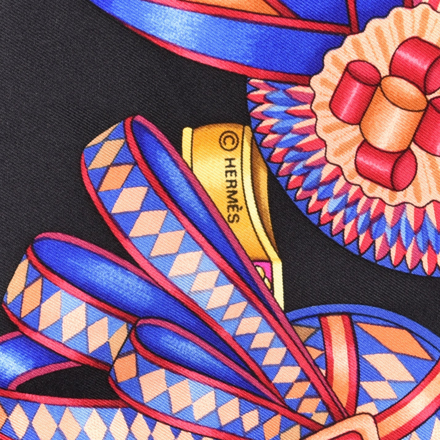 Hermes Silk Les Rubans Du Cheval Scarf 90 4 of 5
