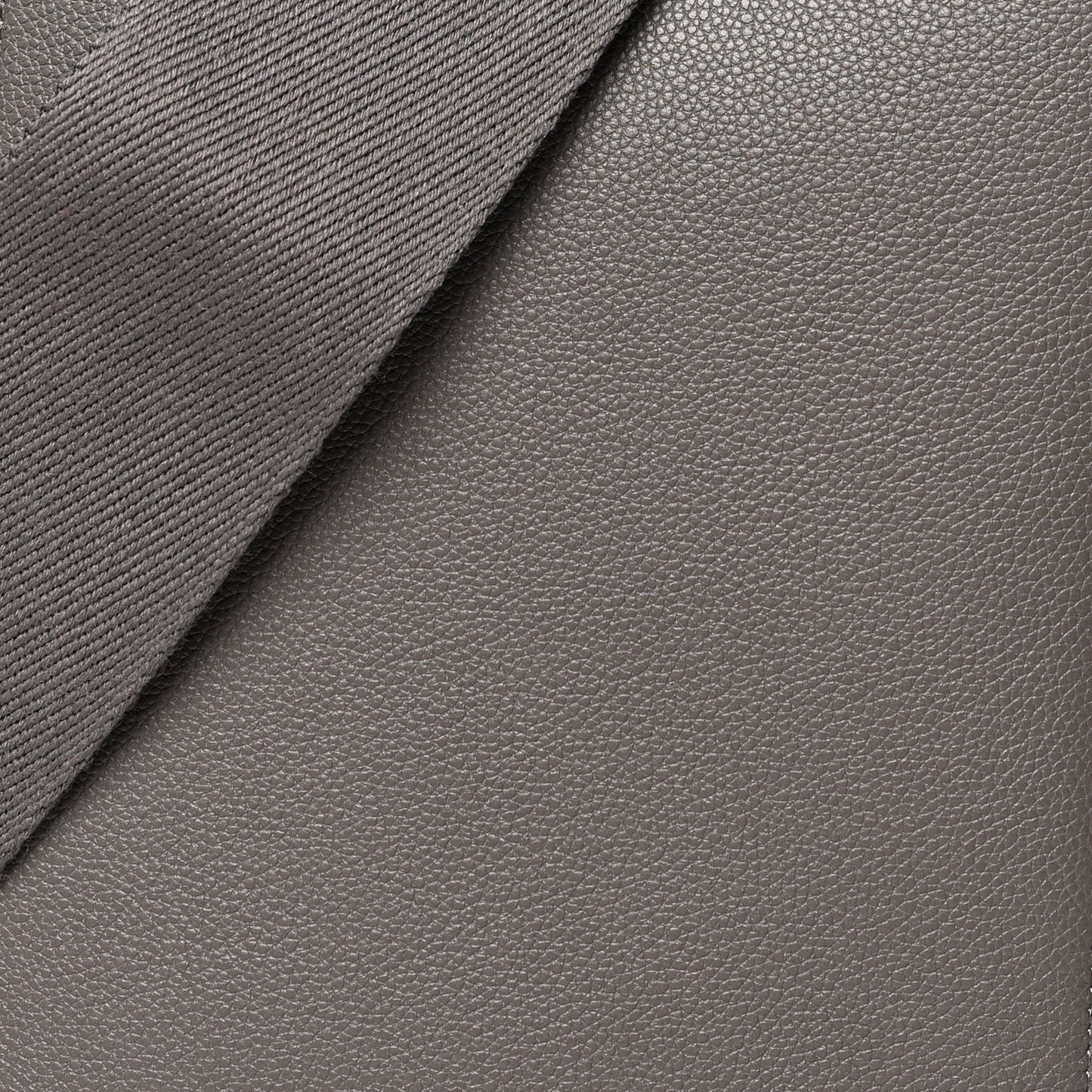 Soft Grained Calfskin Small Sangle Bucket Bag Grey