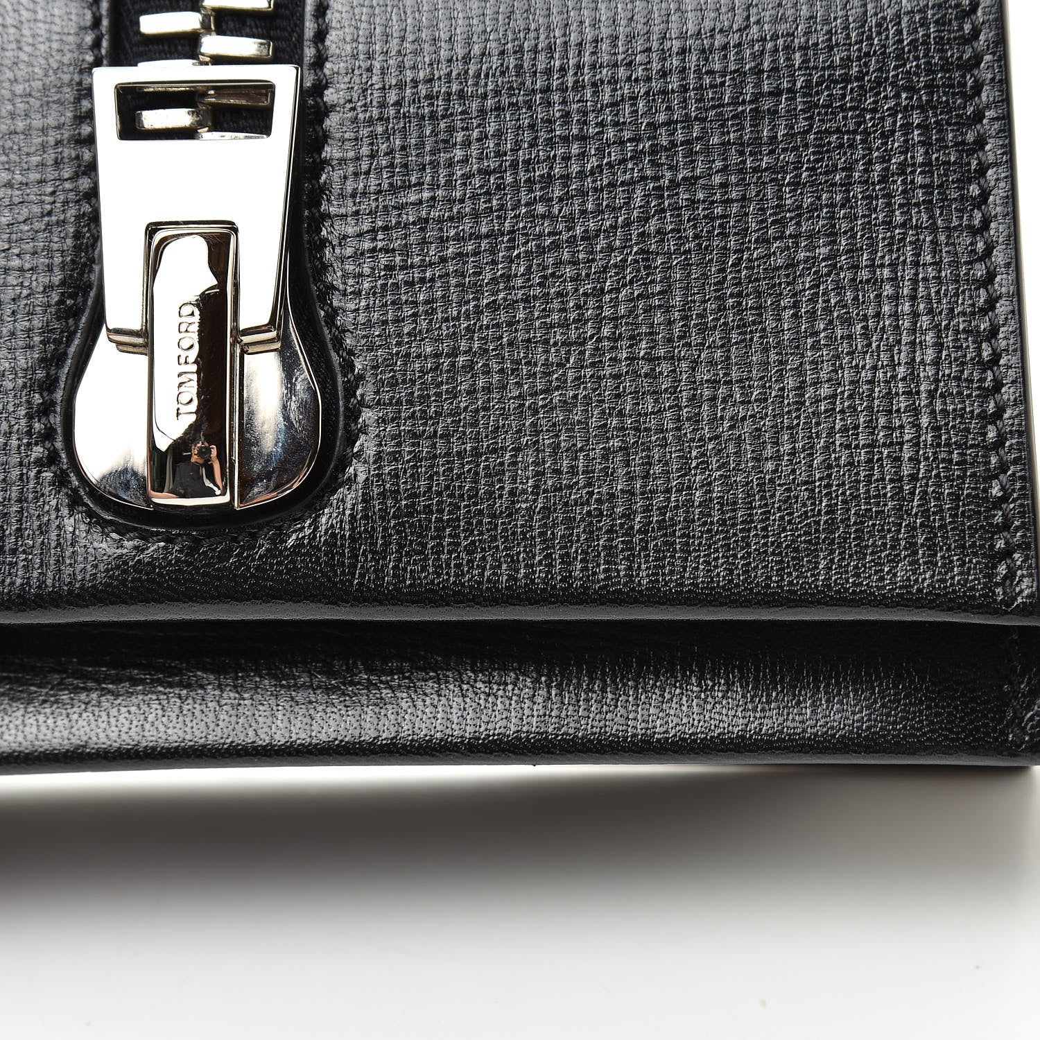 Tom Ford Calfskin Sedgwick Zip Clutch Black 11 of 12