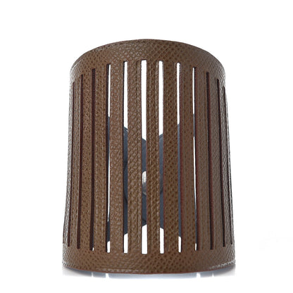 Hermes Epsom Petit H Ajoure Reversible Cuff Chocolate Gris Mouette 1 of 7