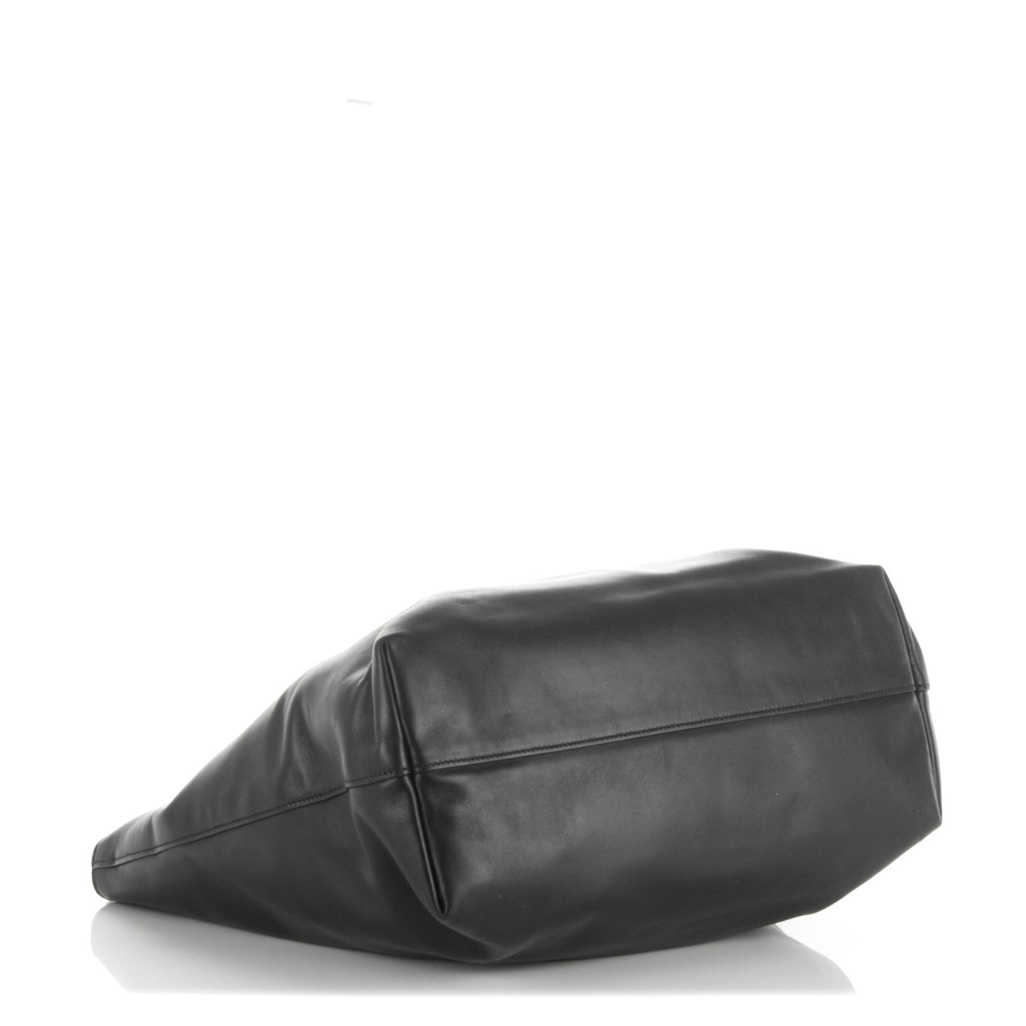 Soft Calf Shopping Tote Nero Black
