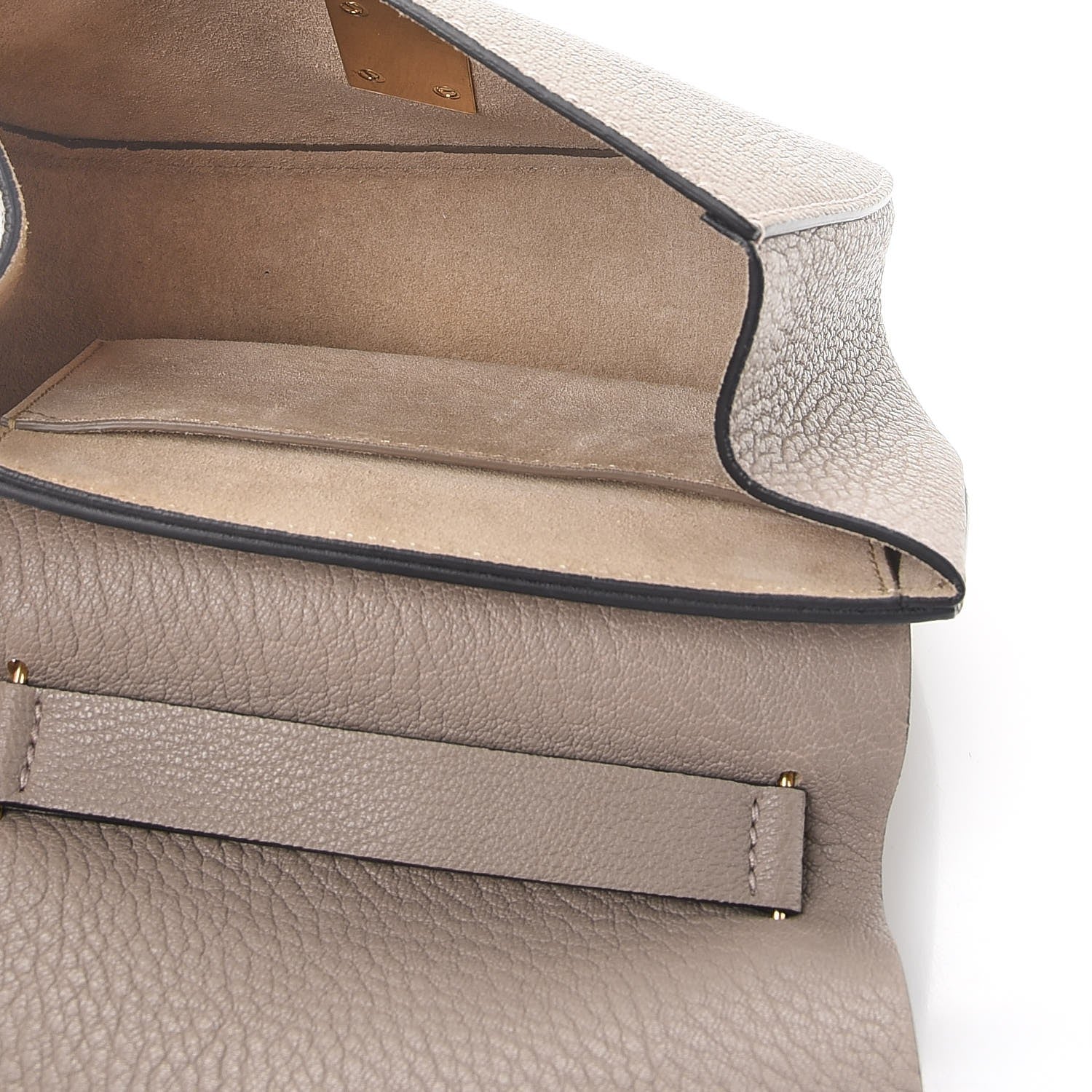 Chloe Grained Lambskin Mini Drew Shoulder Bag Motty Grey 5 of 8