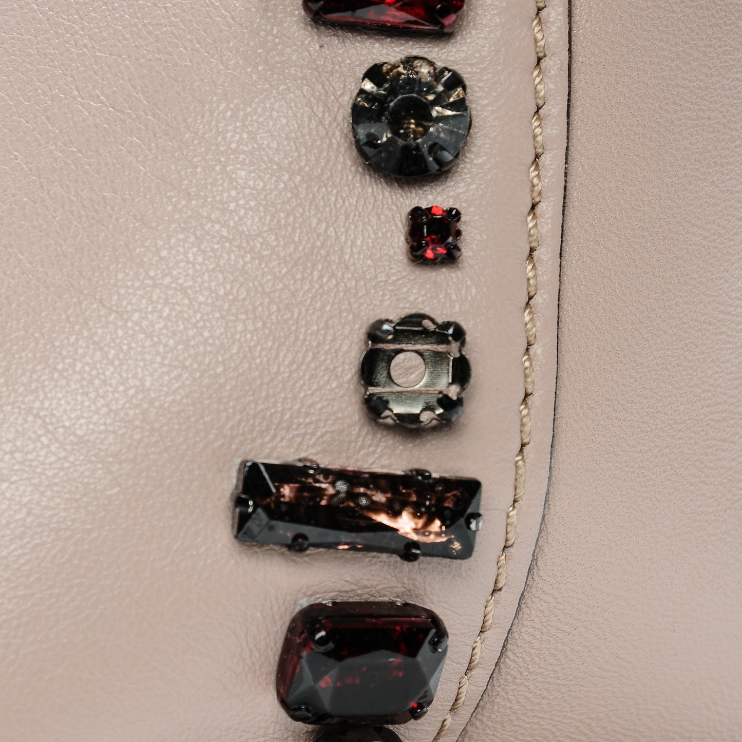 Nappa Crystal B Diamond Tote Light Pink