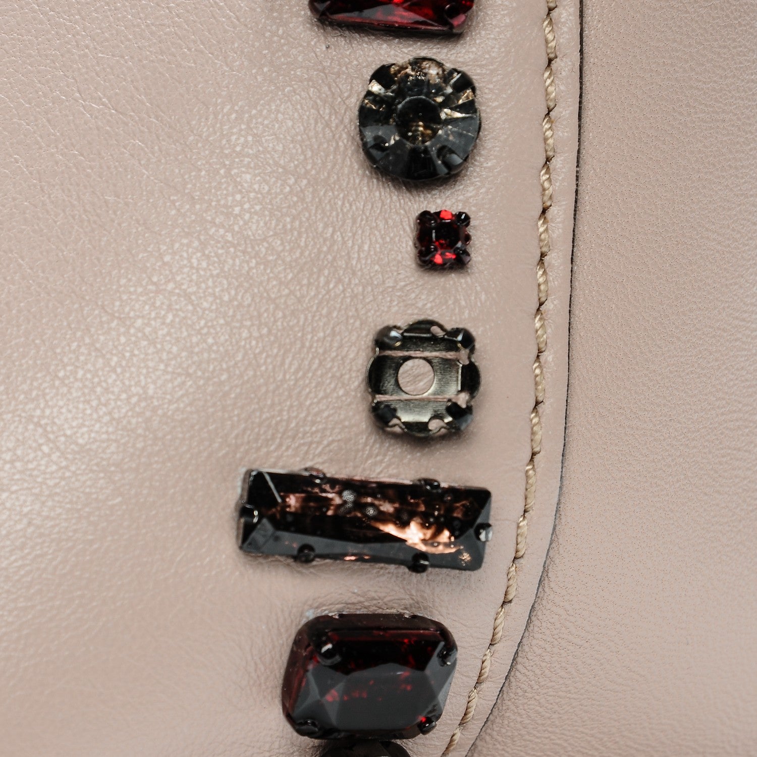 Valentino Garavani Nappa Crystal B Diamond Tote Light Pink 11 of 12
