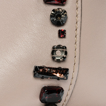 Valentino Garavani Nappa Crystal B Diamond Tote Light Pink 11 of 12