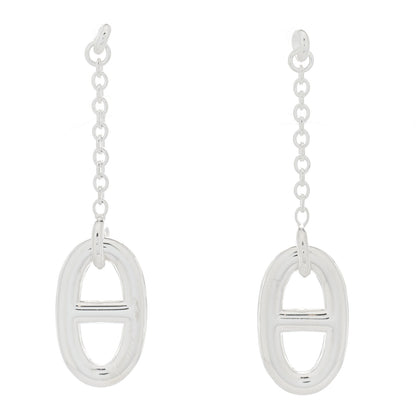 Hermes Sterling Silver Farandole Drop Earrings 1 of 6